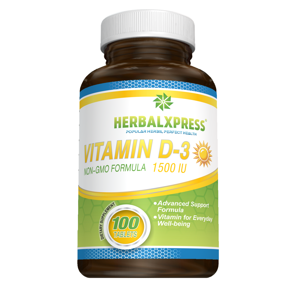 Herbalxpress Vitamin D-3 (as cholecalciferol) 1,500 IU 