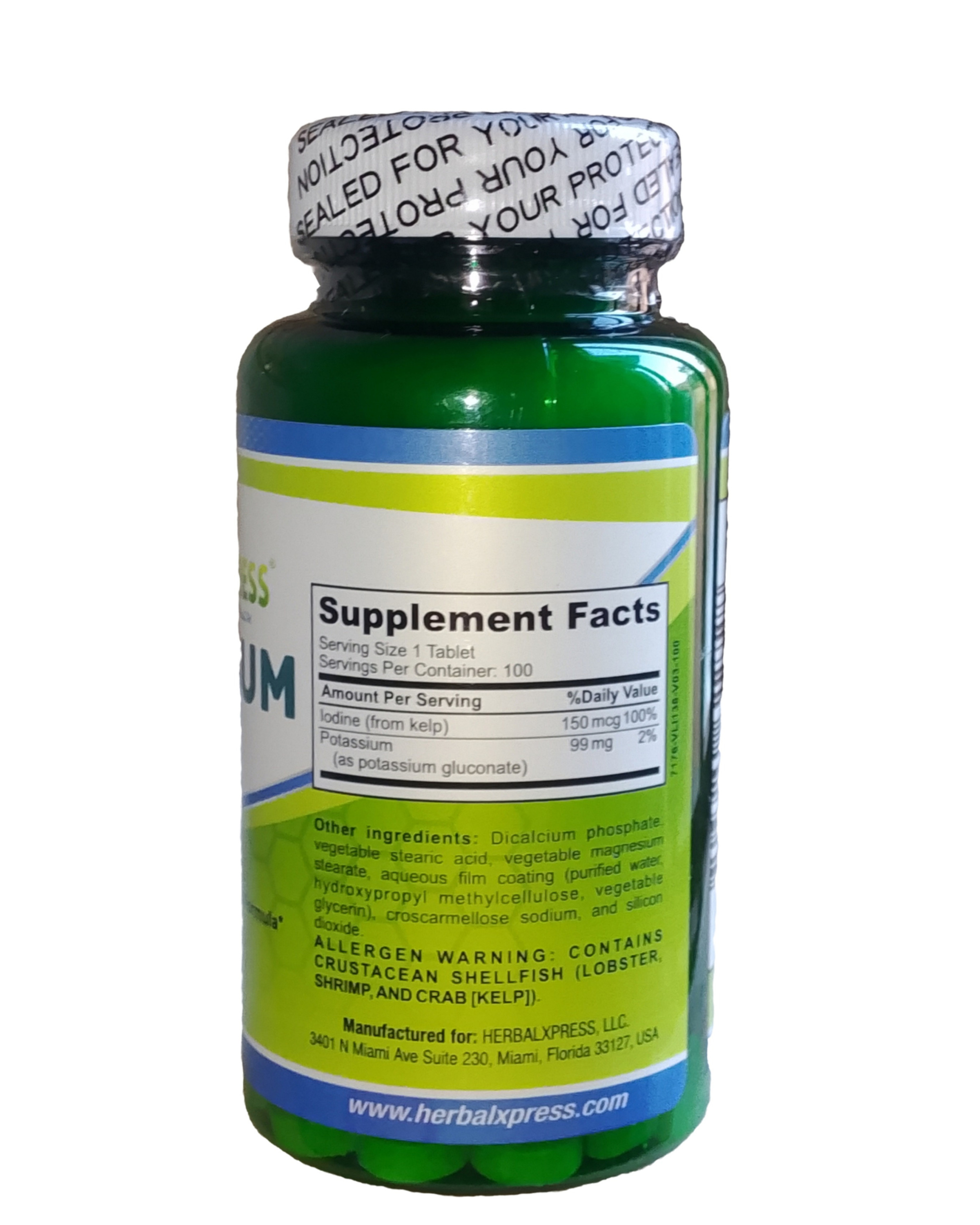 Herbalxpress Potassium Wellness Formula 99mg 