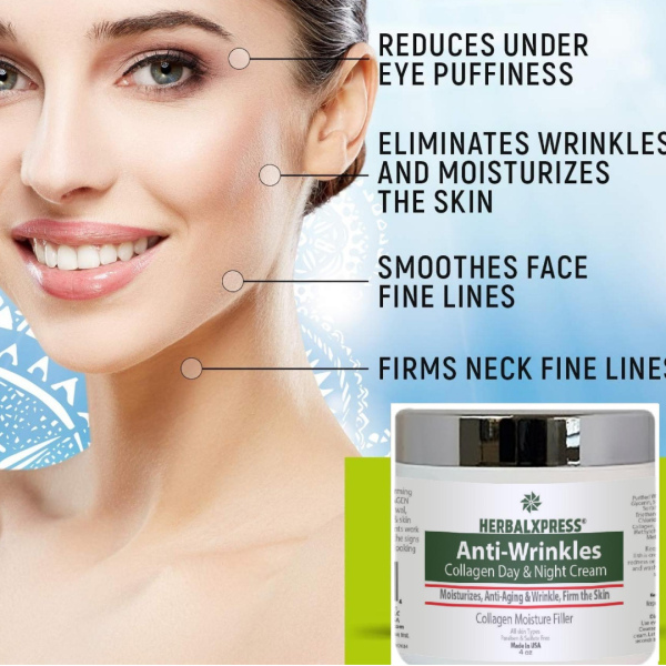 Anti-Wrinkles  Collagen Day & Night Cream 4oz-