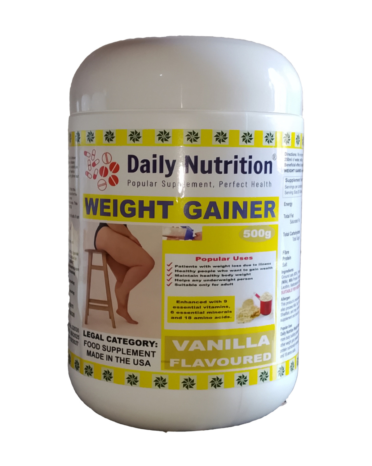 Weight Gainer Vanilla Flavour 500g