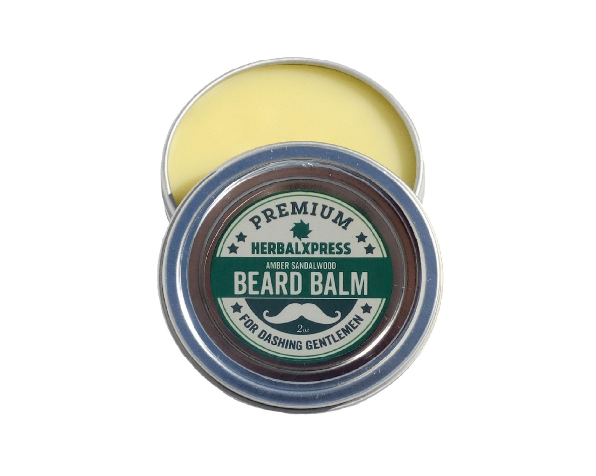 Premium Beard Balm Amber Sandalwood Scent